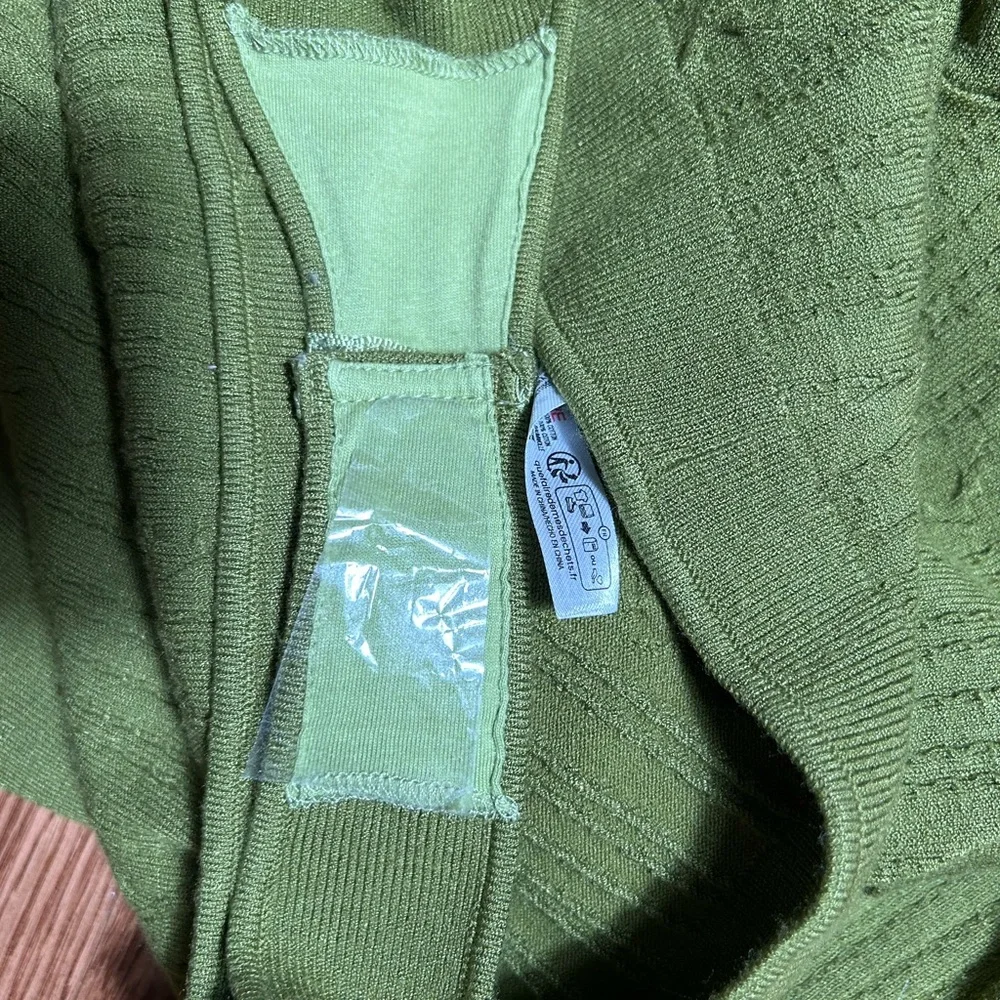 NWOT Intimately Free People Embroidered Body Suit Large Green